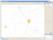 Monroe County, IA <br /> Wall Map <br /> Zip Code <br /> Basic Style 2024 Map