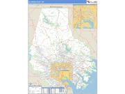 Baltimore County, MD <br /> Wall Map <br /> Zip Code <br /> Basic Style 2024 Map