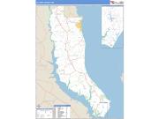 Calvert County, MD <br /> Wall Map <br /> Zip Code <br /> Basic Style 2024 Map