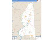 Caroline County, MD <br /> Wall Map <br /> Zip Code <br /> Basic Style 2024 Map