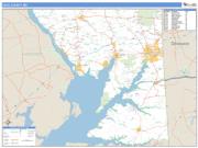 Cecil County, MD <br /> Wall Map <br /> Zip Code <br /> Basic Style 2024 Map