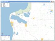 Benzie County, MI <br /> Wall Map <br /> Zip Code <br /> Basic Style 2024 Map
