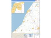 Berrien County, MI <br /> Wall Map <br /> Zip Code <br /> Basic Style 2024 Map