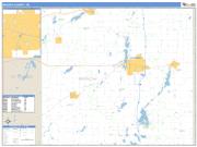 Branch County, MI <br /> Wall Map <br /> Zip Code <br /> Basic Style 2024 Map