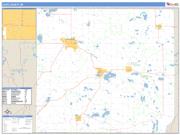 Cass County, MI <br /> Wall Map <br /> Zip Code <br /> Basic Style 2024 Map
