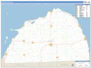 Huron County, MI <br /> Wall Map <br /> Zip Code <br /> Basic Style 2024 Map