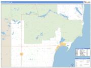 Iosco County, MI <br /> Wall Map <br /> Zip Code <br /> Basic Style 2024 Map