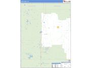 Lake County, MI <br /> Wall Map <br /> Zip Code <br /> Basic Style 2024 Map