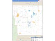 Mecosta County, MI <br /> Wall Map <br /> Zip Code <br /> Basic Style 2024 Map