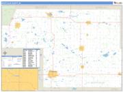 Montcalm County, MI <br /> Wall Map <br /> Zip Code <br /> Basic Style 2024 Map