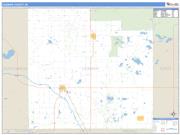 Ogemaw County, MI <br /> Wall Map <br /> Zip Code <br /> Basic Style 2024 Map
