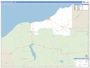 Ontonagon County, MI <br /> Wall Map <br /> Zip Code <br /> Basic Style 2024 Map