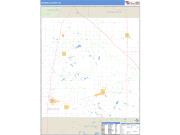Osceola County, MI <br /> Wall Map <br /> Zip Code <br /> Basic Style 2024 Map