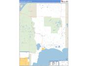 Schoolcraft County, MI <br /> Wall Map <br /> Zip Code <br /> Basic Style 2024 Map