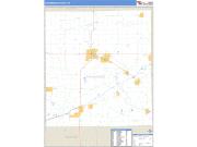 Shiawassee County, MI <br /> Wall Map <br /> Zip Code <br /> Basic Style 2024 Map