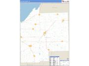 Tuscola County, MI <br /> Wall Map <br /> Zip Code <br /> Basic Style 2024 Map