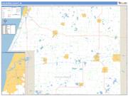 Van Buren County, MI <br /> Wall Map <br /> Zip Code <br /> Basic Style 2024 Map