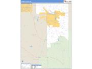 Forrest County, MS <br /> Wall Map <br /> Zip Code <br /> Basic Style 2024 Map