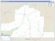 Big Horn County, MT <br /> Wall Map <br /> Zip Code <br /> Basic Style 2024 Map