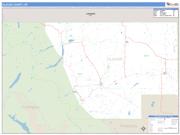 Glacier County, MT <br /> Wall Map <br /> Zip Code <br /> Basic Style 2024 Map