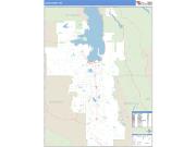 Lake County, MT <br /> Wall Map <br /> Zip Code <br /> Basic Style 2024 Map