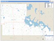 Benson County, ND <br /> Wall Map <br /> Zip Code <br /> Basic Style 2024 Map