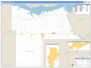 Mercer County, ND <br /> Wall Map <br /> Zip Code <br /> Basic Style 2024 Map