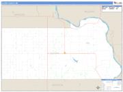 Oliver County, ND <br /> Wall Map <br /> Zip Code <br /> Basic Style 2024 Map