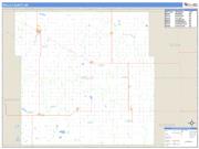 Wells County, ND <br /> Wall Map <br /> Zip Code <br /> Basic Style 2024 Map