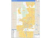 Summit County, OH <br /> Wall Map <br /> Zip Code <br /> Basic Style 2024 Map