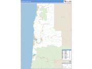 Lincoln County, OR <br /> Wall Map <br /> Zip Code <br /> Basic Style 2024 Map
