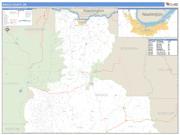Wasco County, OR <br /> Wall Map <br /> Zip Code <br /> Basic Style 2024 Map