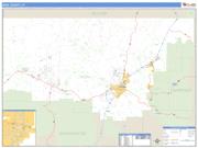 Iron County, UT <br /> Wall Map <br /> Zip Code <br /> Basic Style 2024 Map