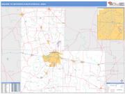 Abilene <br /> Wall Map <br /> Basic Style 2024 Map