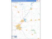 Eau Claire <br /> Wall Map <br /> Basic Style 2024 Map