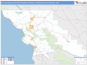 San Luis Obispo-Paso Robles-Arroyo Grande <br /> Wall Map <br /> Basic Style 2024 Map