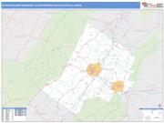Staunton-Waynesboro <br /> Wall Map <br /> Basic Style 2024 Map