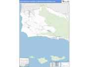 Santa Maria-Santa Barbara <br /> Wall Map <br /> Basic Style 2024 Map