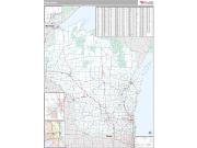 Wisconsin <br /> Wall Map <br /> Premium Style 2024 Map