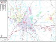 Tuscaloosa <br /> Wall Map <br /> Premium Style 2024 Map