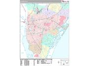 Wilmington <br /> Wall Map <br /> Premium Style 2024 Map
