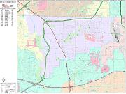Carrollton <br /> Wall Map <br /> Premium Style 2024 Map