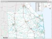 Sussex County, DE <br /> Wall Map <br /> Premium Style 2024 Map