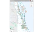 Brevard County, FL <br /> Wall Map <br /> Premium Style 2024 Map