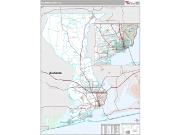 Escambia County, FL <br /> Wall Map <br /> Premium Style 2024 Map