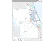 Flagler County, FL <br /> Wall Map <br /> Premium Style 2024 Map