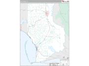 Gulf County, FL <br /> Wall Map <br /> Premium Style 2024 Map