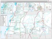 Pasco County, FL <br /> Wall Map <br /> Premium Style 2024 Map