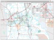 Polk County, FL <br /> Wall Map <br /> Premium Style 2024 Map