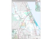 Volusia County, FL <br /> Wall Map <br /> Premium Style 2024 Map